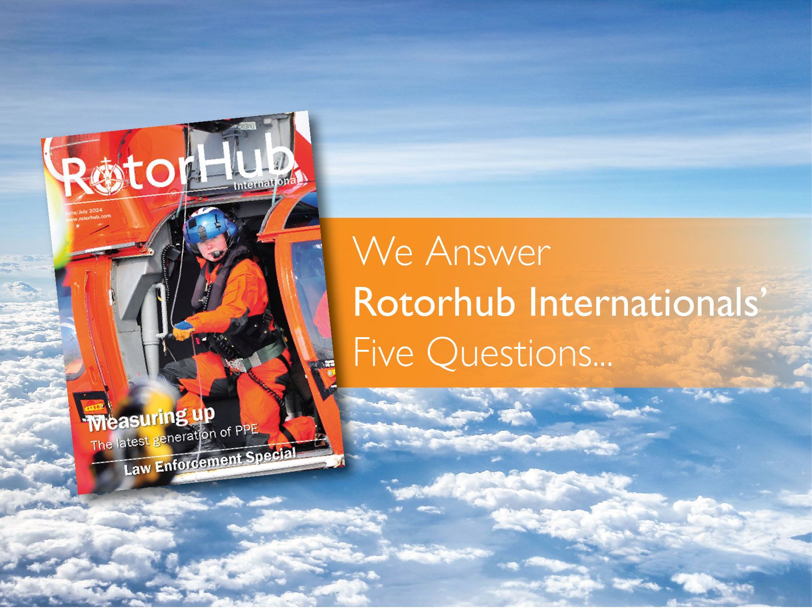 Image of Rotorhub International Magazine June/July 2024 with HR Smith Article
